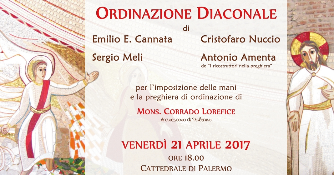 Ordinazione Diaconale Auguri Nuovo Diacono Ordinazione diaconale - Seminario Arcivescovile di Palermo
